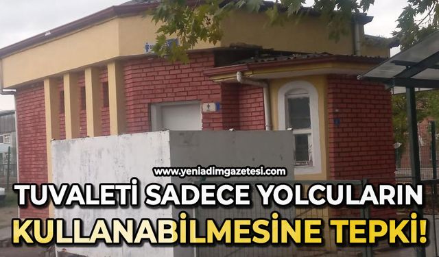 TCDD'ye ait umumi tuvaletin sadece yolculara tahsis edilmesine tepki