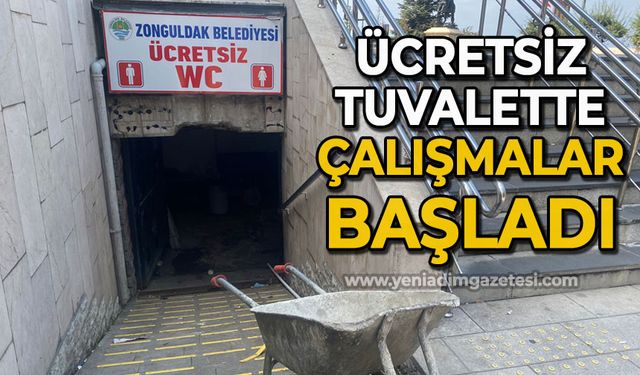 Ücretsiz tuvalette çalışmalar başladı