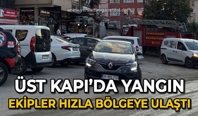 Üst Kapı'da yangın: Ekipler hızla bölgeye ulaştı!