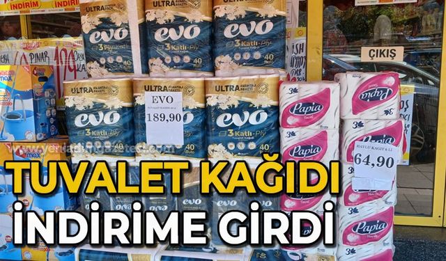 Tuvalet kağıdı indirime girdi: Yetişen alıyor