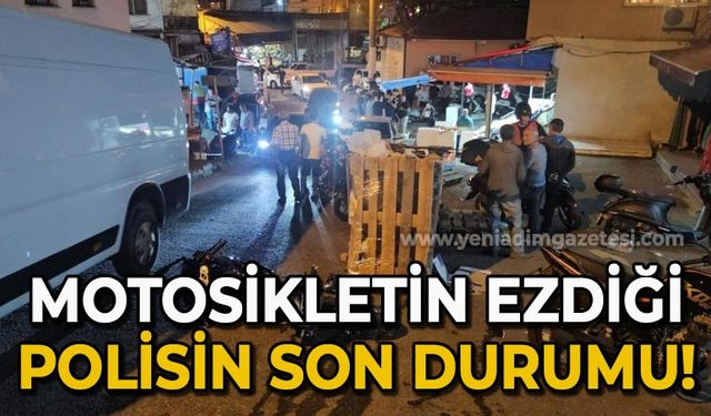 Motosikletlin ezdiği polis taburcu oldu