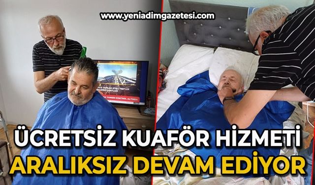 Ücretsiz kuaför hizmeti aralıksız devam ediyor