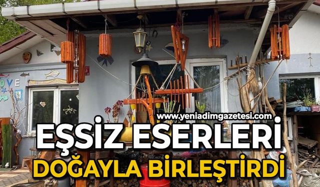 Eşsiz eserleri doğayla birleştirdi