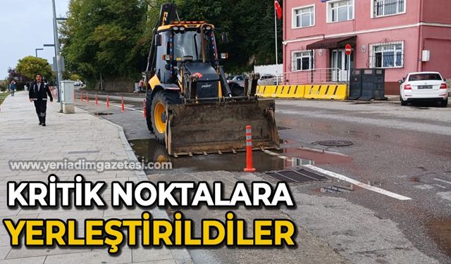 Ekipler teyakkuz halinde yağışı bekliyor: Kritik noktalara yerleştirildiler