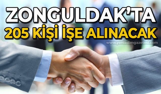 Zonguldak'ta 205 kişi işe alınacak: İşte detaylar