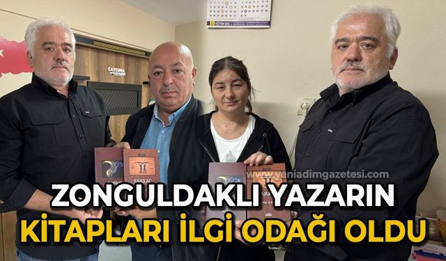 Zonguldaklı yazarın kitapları ilgi odağı oldu