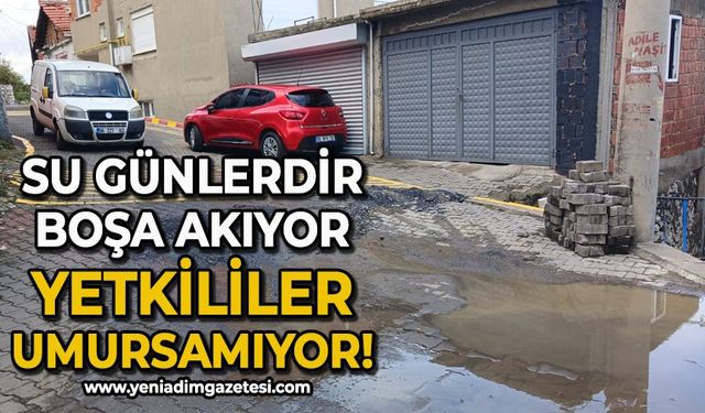 Su günlerdir boşa akıyor: Ekipler arızayı gidermedi!