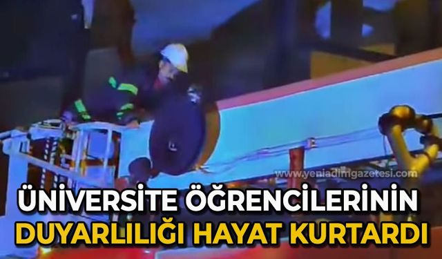 Üniversite öğrencilerinin duyarlılığı hayat kurtardı