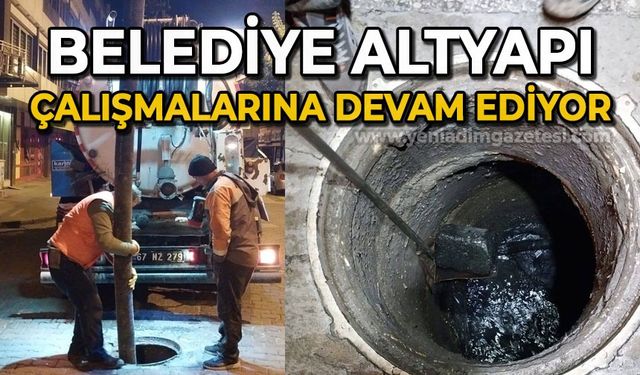 Belediye altyapı çalışmalarına devam ediyor