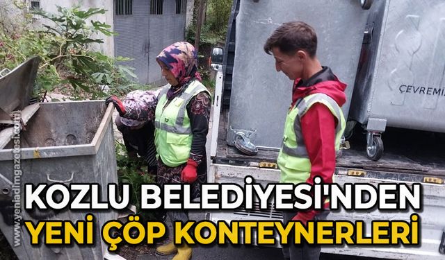 Kozlu Belediyesi'nden mahallelere yeni çöp konteynerleri