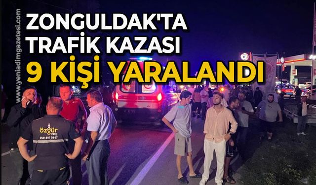 Zonguldak'ta trafik kazası: 9 yaralı