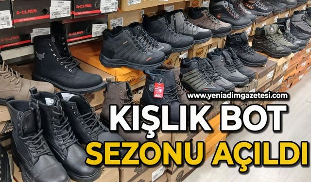 Kışlık bot sezonu açıldı