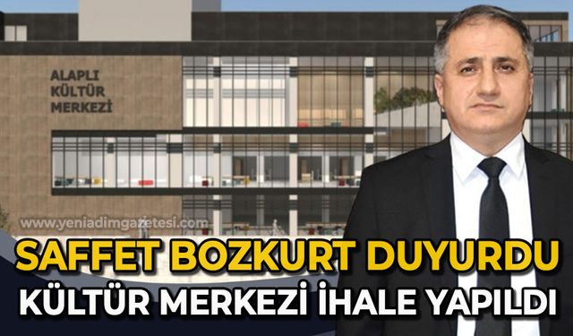 Saffet Bozkurt duyurdu: Alaplı Kültür Merkezi'nin ihalesi yapıldı