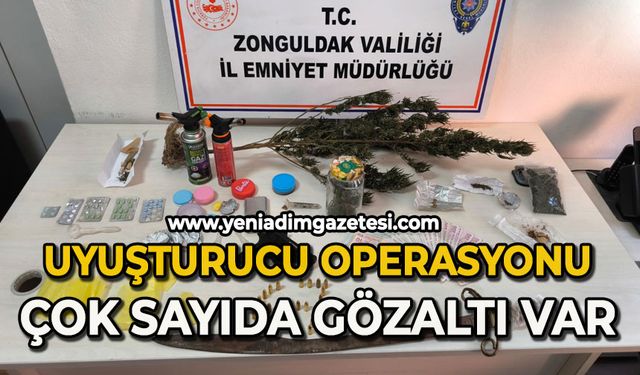 Uyuşturucu operasyonu: Çok sayıda gözaltı var