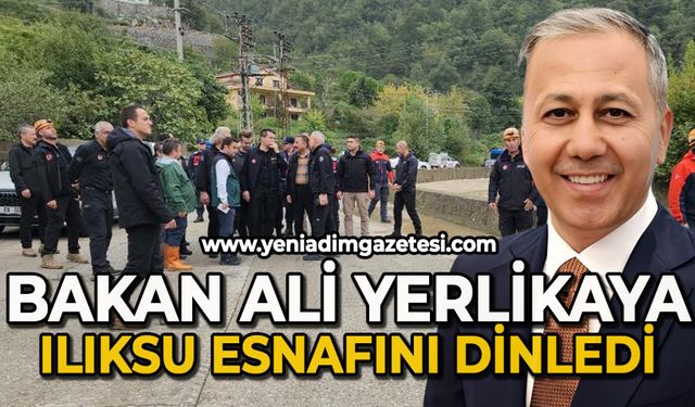 Bakan Ali Yerlikaya, llıksu esnafını dinledi