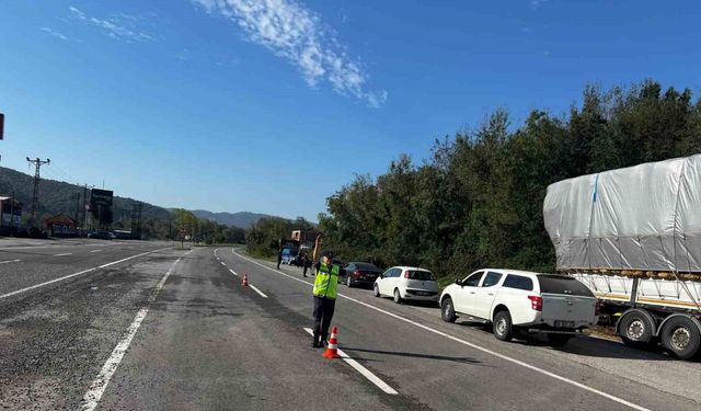 Jandarma ekiplerinden Trafik ve Asayiş Denetimi