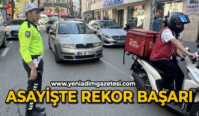 Asayişte rekor başarı