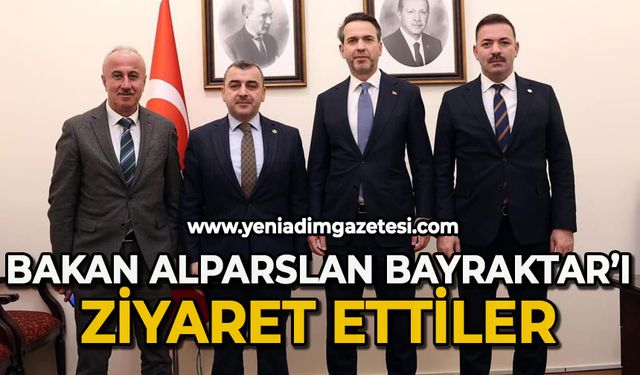 Bakan Alparslan Bayraktar'ı ziyaret ettiler