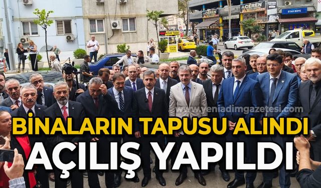 Binaların tapusu alındı: Açılış gerçekleştirildi