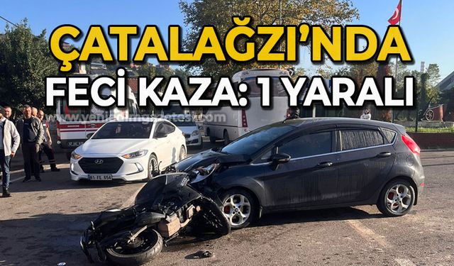 Çatalağzı'nda feci kaza: 1 yaralı