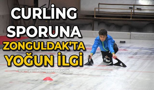 Curling sporuna Zonguldak'ta yoğun ilgi