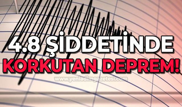 Amasra açıklarında 4,8 büyüklüğünde deprem oldu