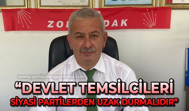 Osman Zaimoğlu: Devlet yöneticileri siyasi partilerden uzak durmalıdır