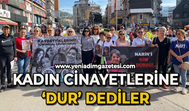 Kadın cinayetlerine 'Dur' dediler