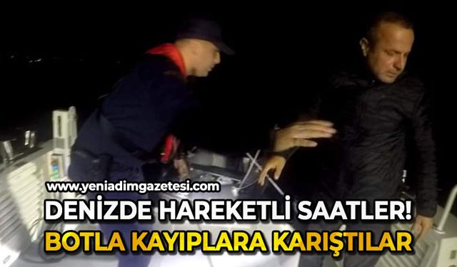 Denizde hareketli saatler: Botla kayıplara karıştılar!