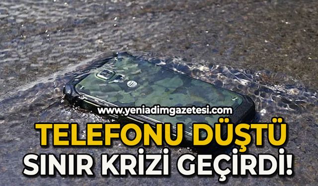 Telefonu denize düşen genç kız sinir krizi geçirdi