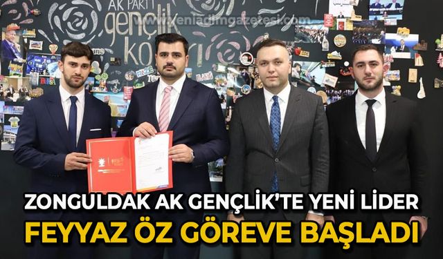 Zonguldak AK Gençlik'te yeni lider: Feyyaz Öz göreve başladı