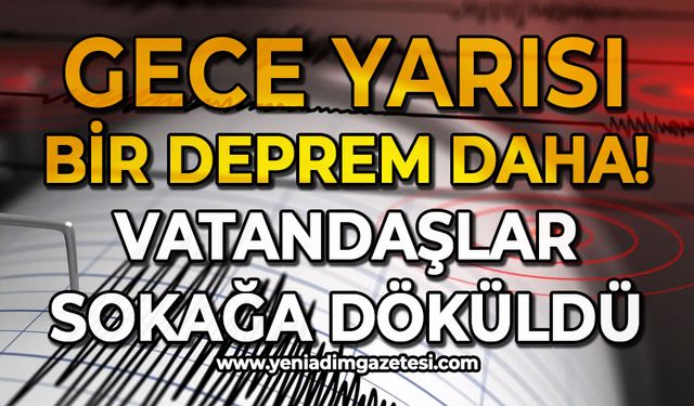 Gece yarısı şiddetli deprem: Vatandaşlar sokağa döküldü!