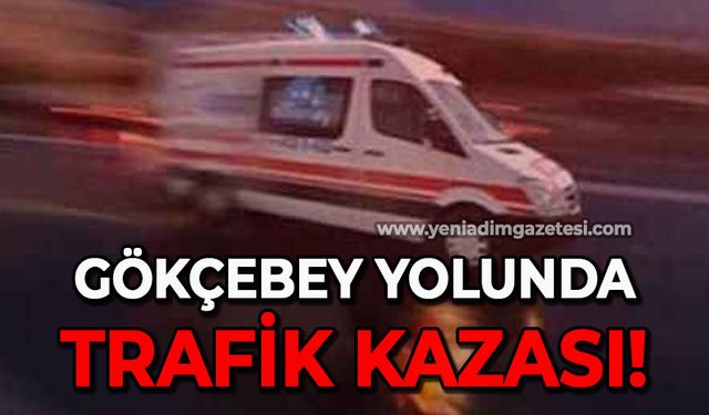 Gökçebey yolunda trafik kazası