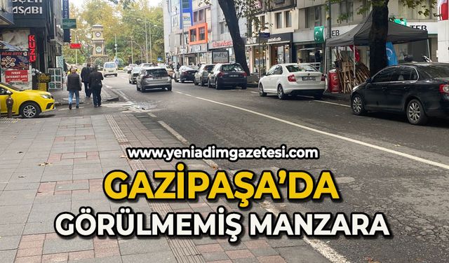 Gazipaşa’da görülmemiş manzara