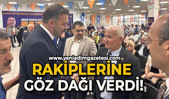 Rakiplerine göz dağı verdi