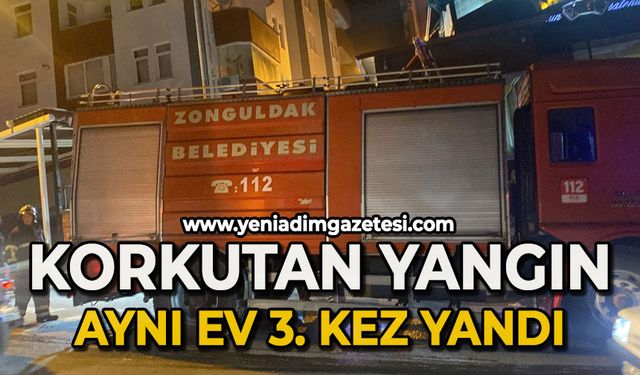 Korkutan yangın: Aynı ev 3. kez yandı