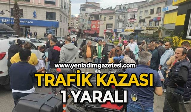 Trafik kazası; 1 yaralı