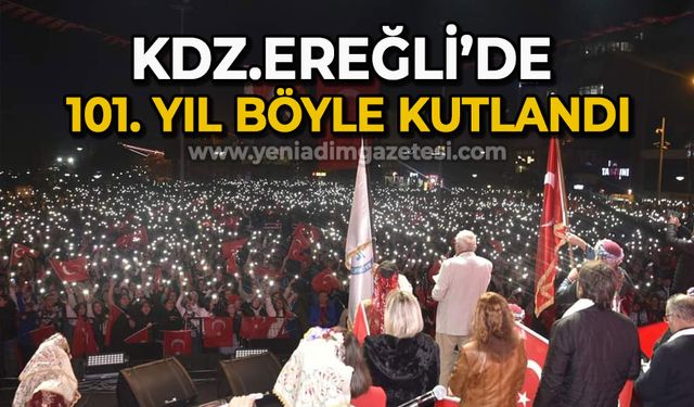 Kdz. Ereğli'de Cumhuriyet'in 101. yılı coşkuyla kutlandı