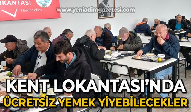 Kent Lokantası'nda ücretsiz yemek yiyecekler