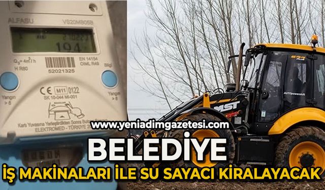 Belediye iş makineleri ve su sayacı satacak