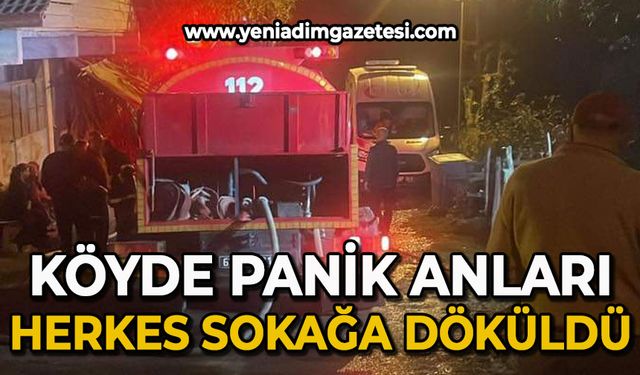 Köyde panik anları: Herkes sokağa döküldü!