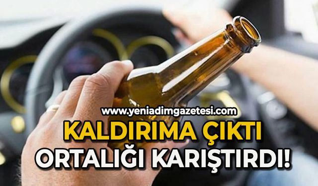 Kaldırıma çıktı, ortalığı karıştırdı