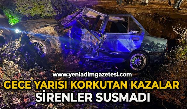 Zonguldak’ta iki ayrı trafik kazasında 4 kişi yaralandı