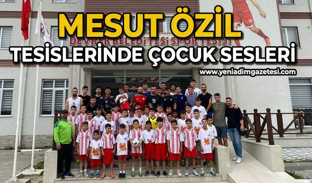 Mesut Özil Tesisleri'nde çocuk sesleri