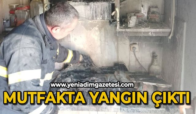 Mutfakta yangın çıktı