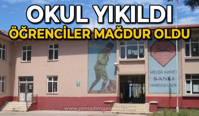 Okul yıkıldı: Öğrenciler mağdur oldu!