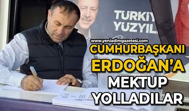 Çaycuma’da vatandaşlardan Cumhurbaşkanı Recep Tayyip Erdoğan'a mektup kampanyası