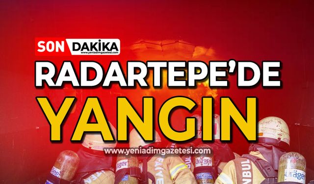 Radartepe'de yangın!