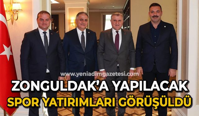 AK Parti Zonguldak heyeti Bakan Osman Aşkın Bak ile görüştü