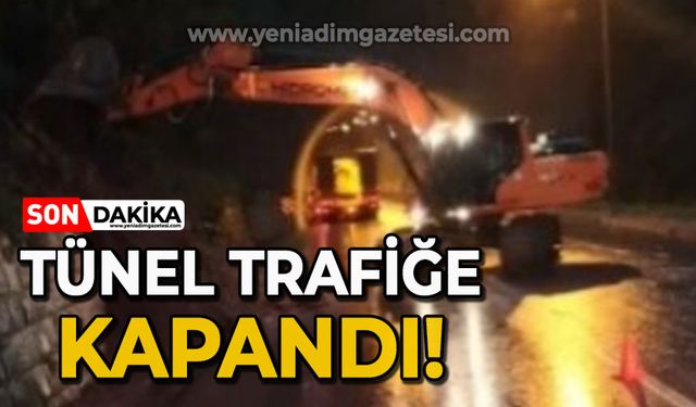 Sürücüler dikkat: Tünel trafiğe kapatıldı!